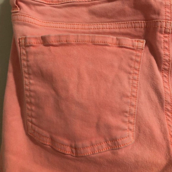American Eagle neon peach super stretch jeggings - Picture 6 of 10
